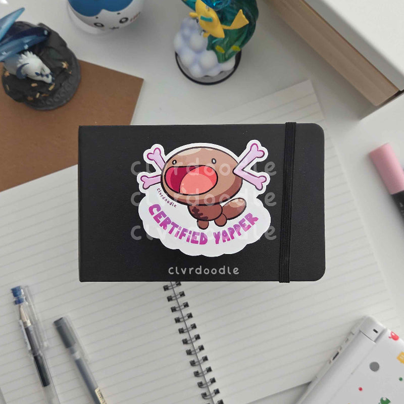 Certified Yapper Brown Sticker