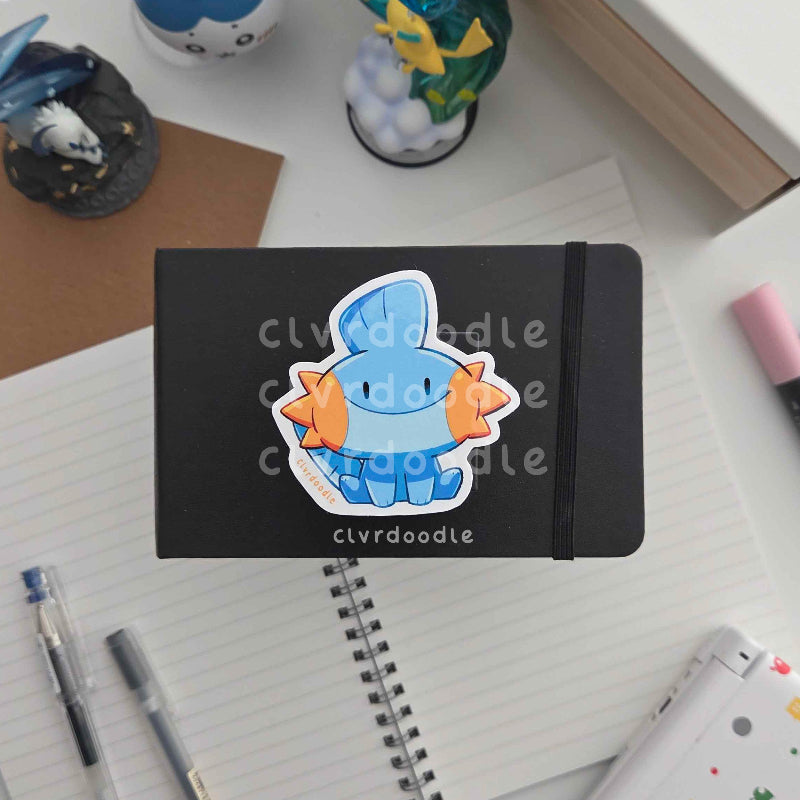 Happy Mud Fish Sticker