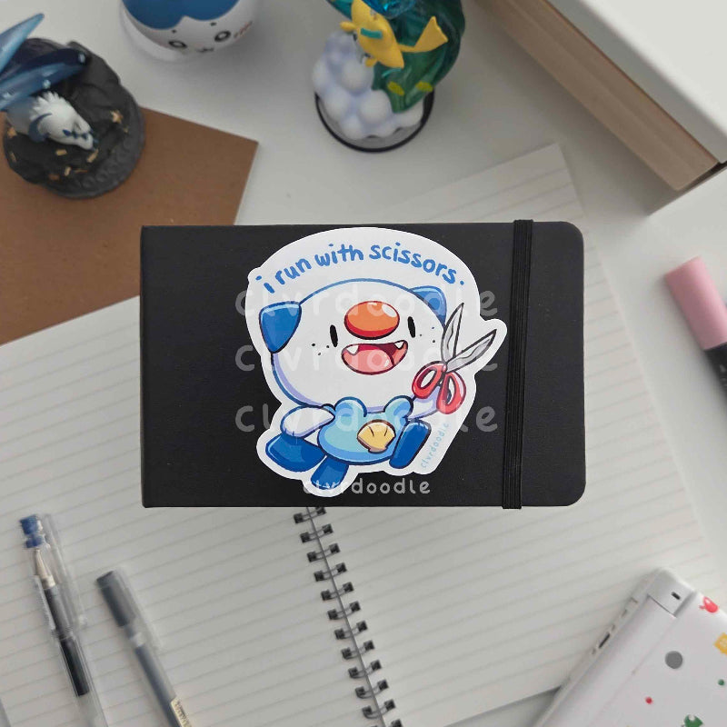 Run With Scissors Sticker
