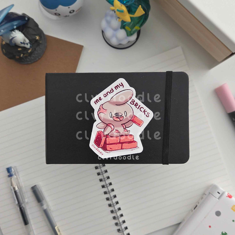 Me and My Bricks Sticker