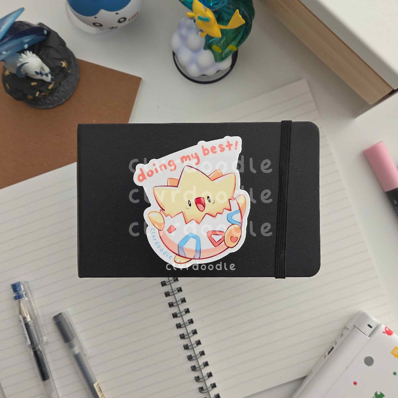 Doing My Best Sticker