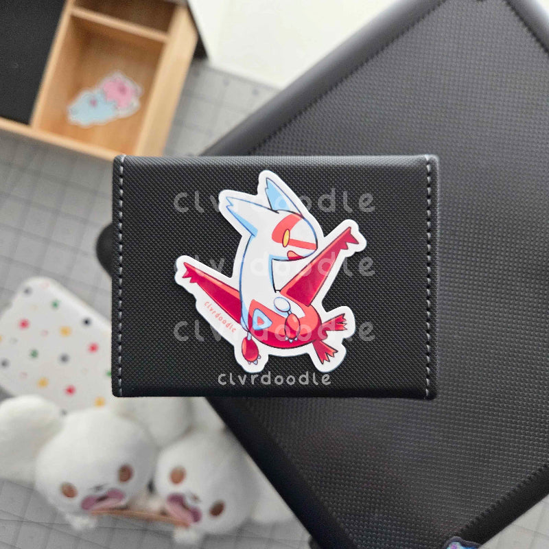 Red Plane Bird Sticker