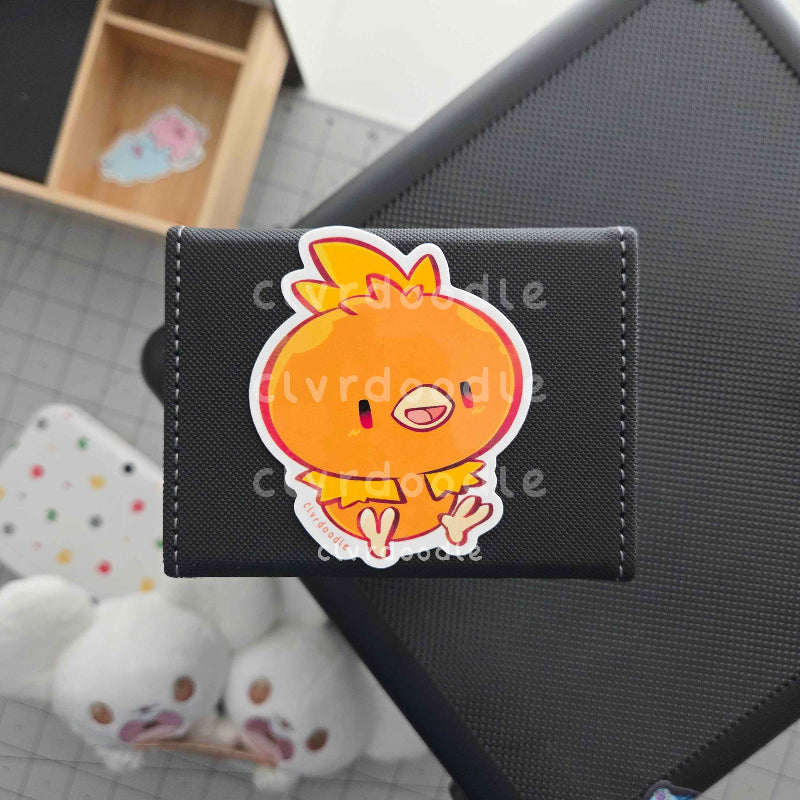 Fire Chicken Sticker