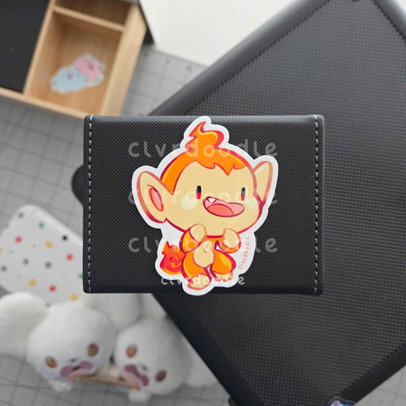 Ember Monkey Sticker