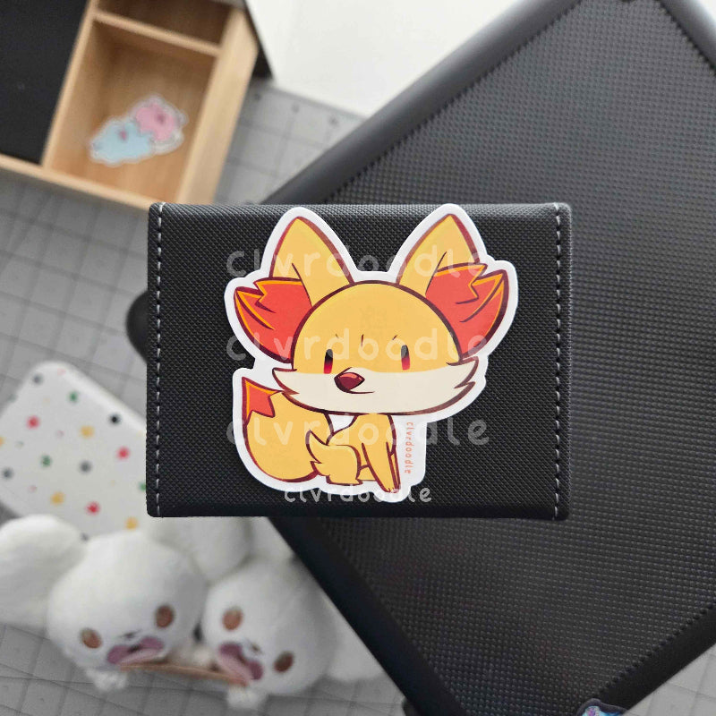 Flame Fox Sticker