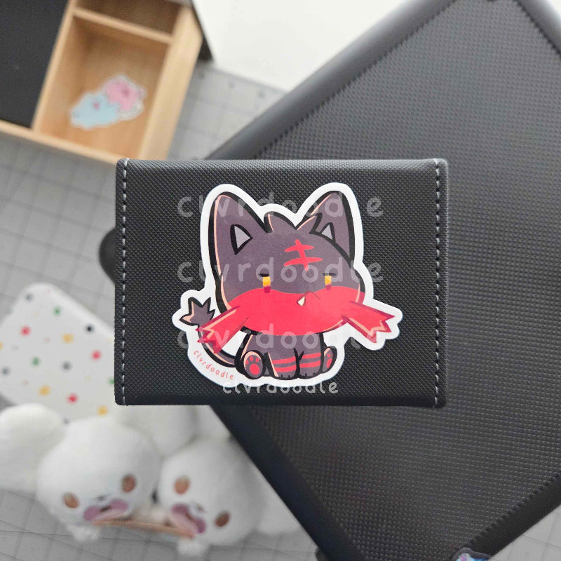 Coal Cat Sticker