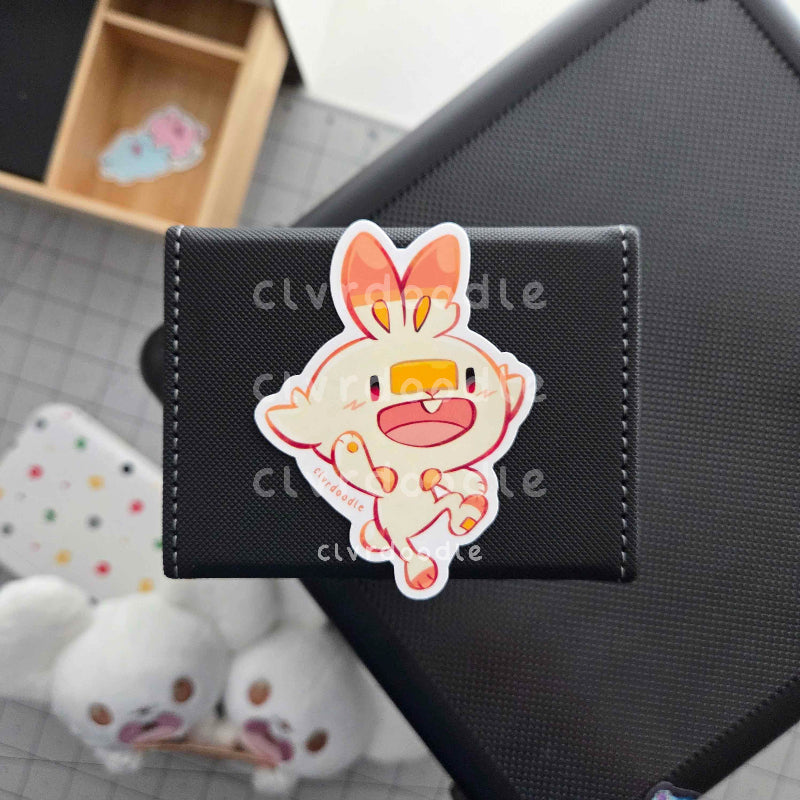 Fire Rabbit Sticker