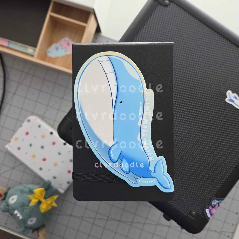 Drink More Water Long Sticker