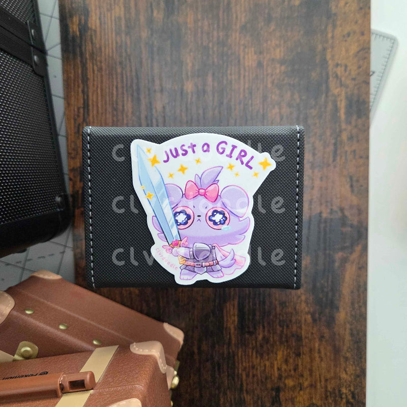 Just A Girl Sticker