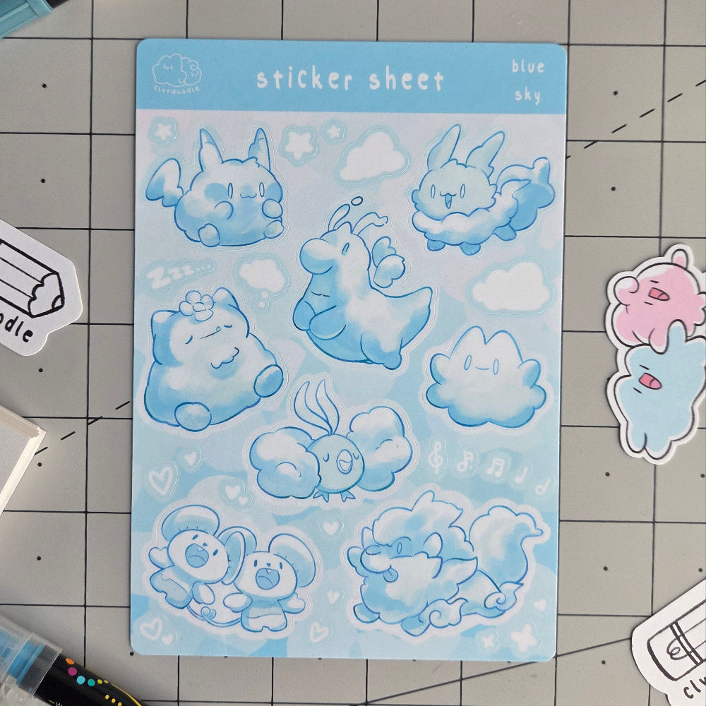 Cloudy Sticker Sheet (Big)