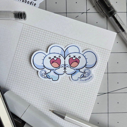 Maus Couple - Happy Sticker