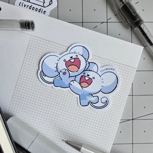 Maus Couple - Uppy Sticker