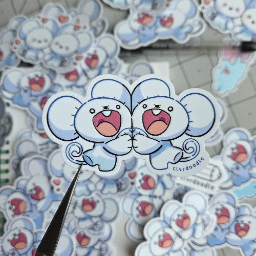 Maus Couple - Happy Sticker