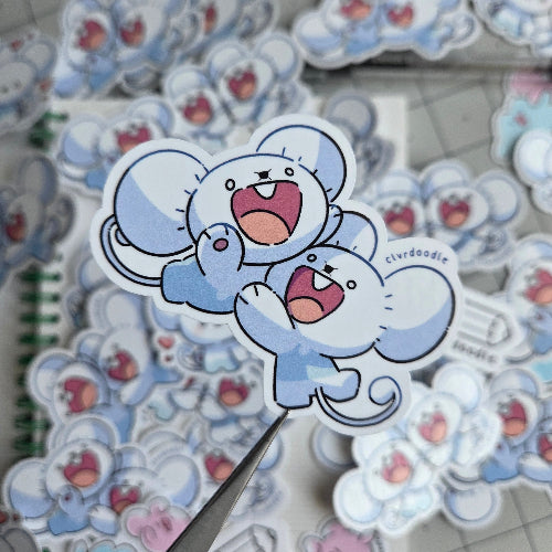 Maus Couple - Uppy Sticker