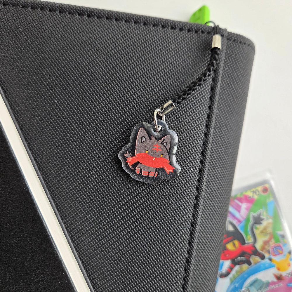 Coal Cat Charm