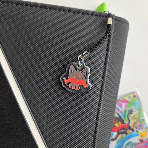 Coal Cat Charm