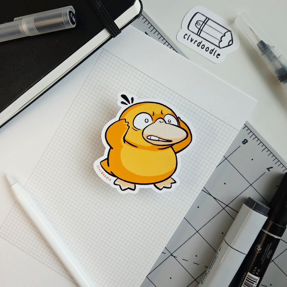 Panic Duck Sticker