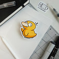 Peace Duck Sticker