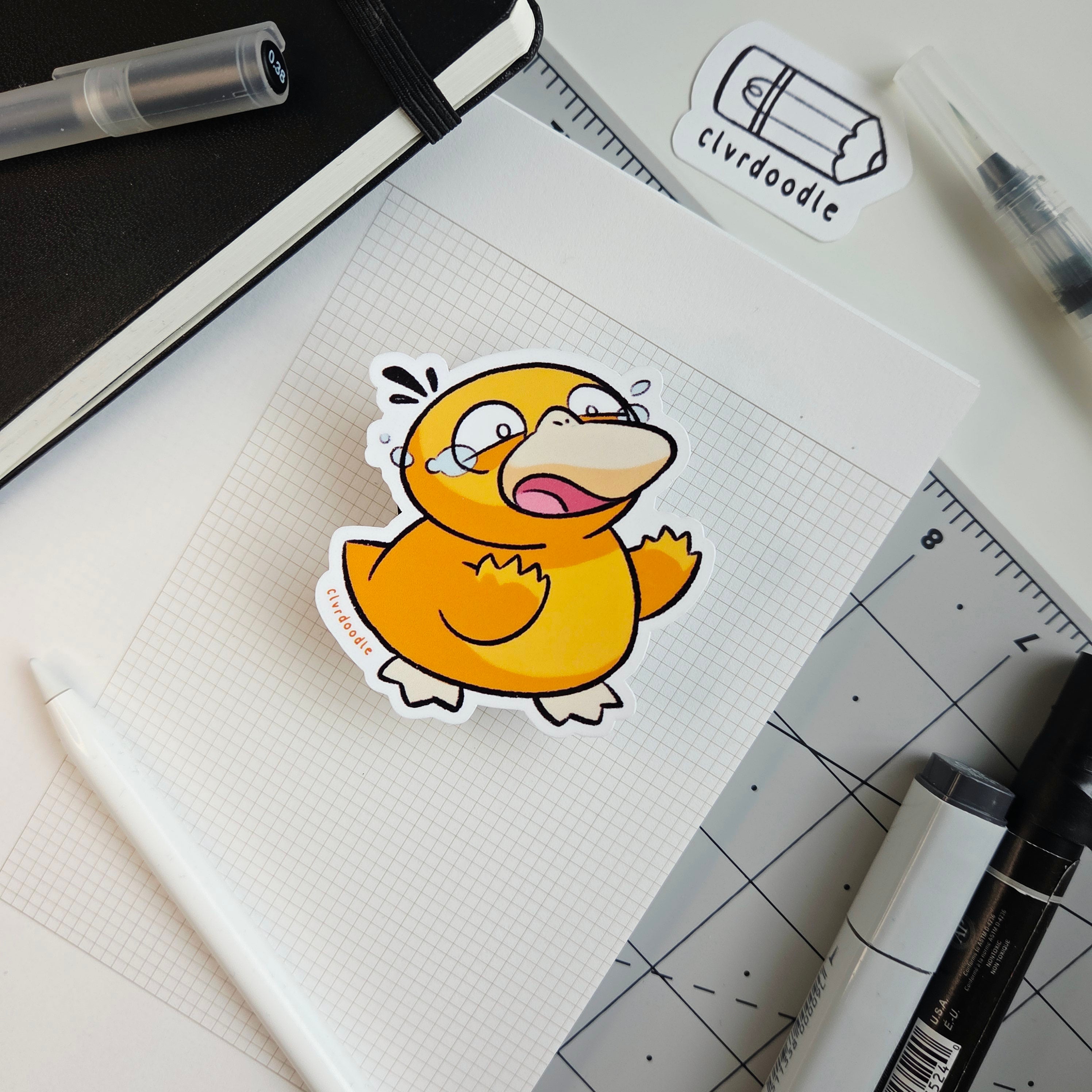 Cry Duck Sticker