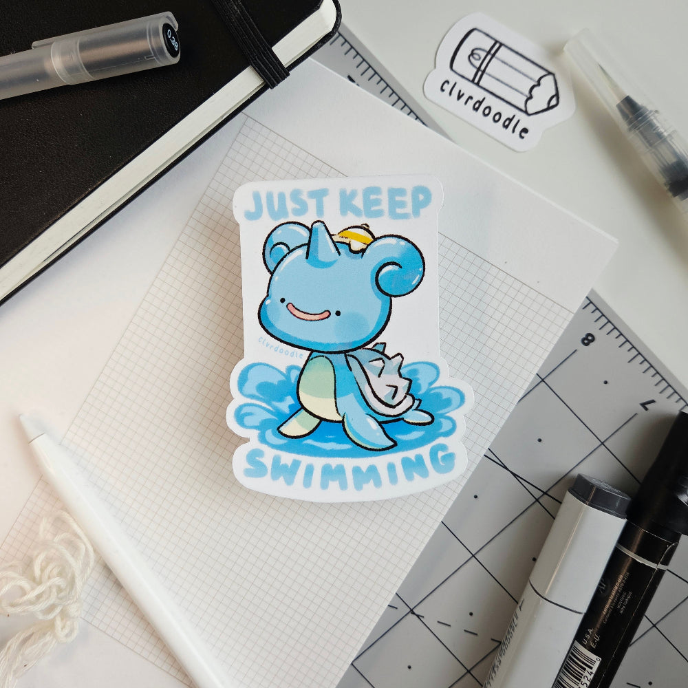 Just Keep Swimming Sticker
