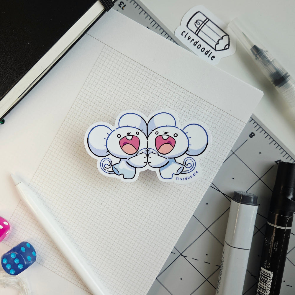 Maus Couple - Happy Sticker