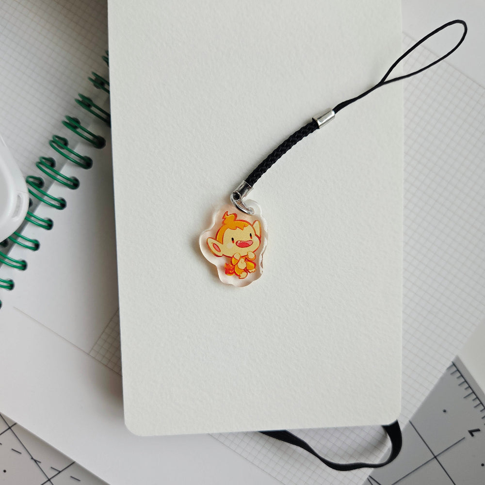 Ember Monkey Charm
