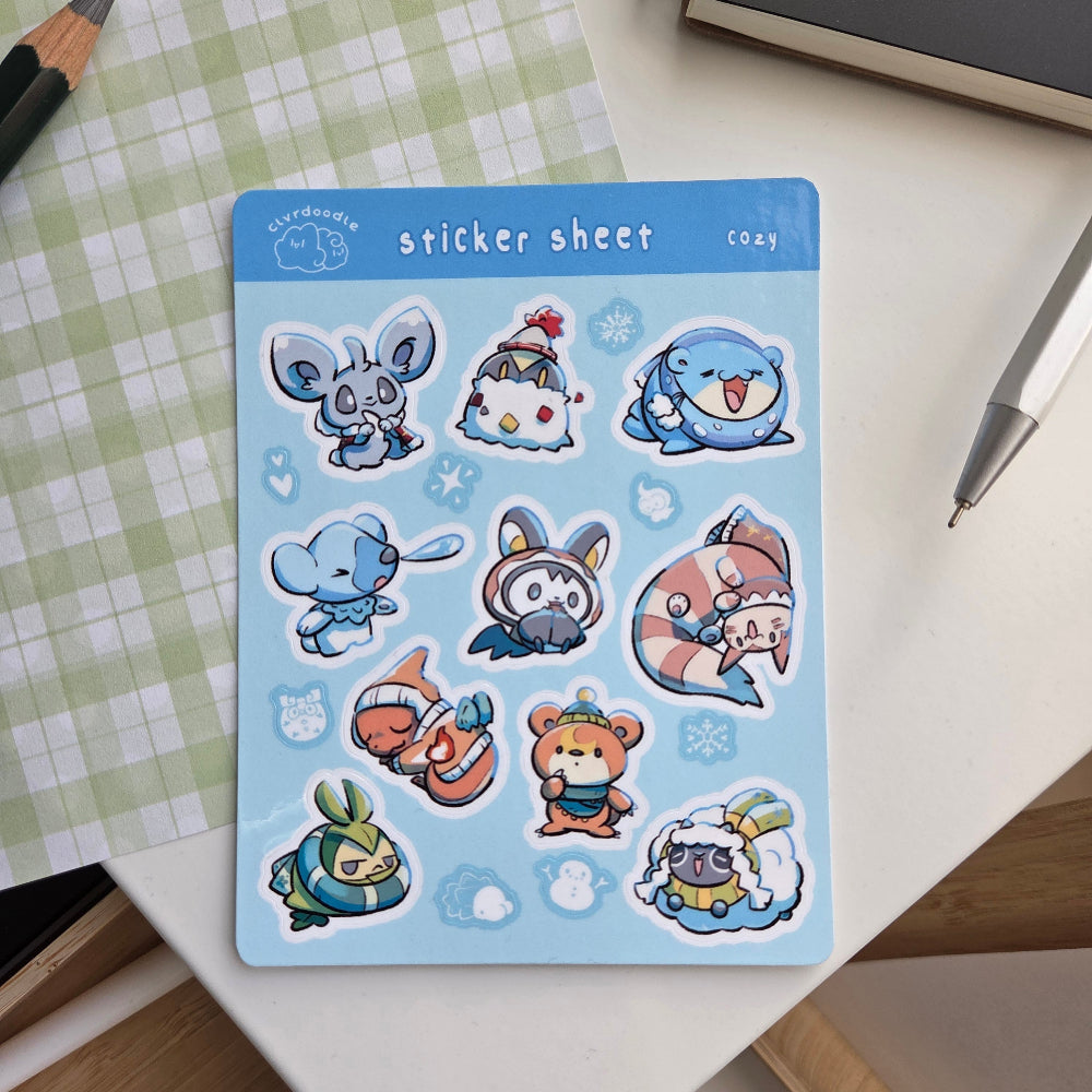 Cozy Sticker Sheet (Small)