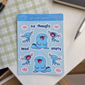 Derpy Blue Sticker Sheet (Small)