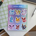 Evolution Friends Sticker Sheet (Small)