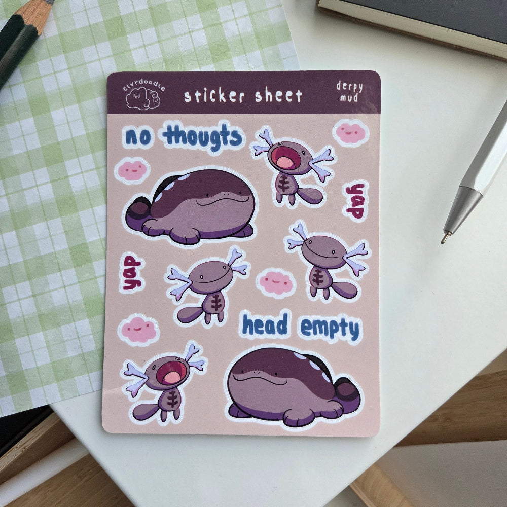Derpy Mud Sticker Sheet (Small)