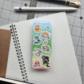 Mini Mega - Green Sticker Sheet (Slim)