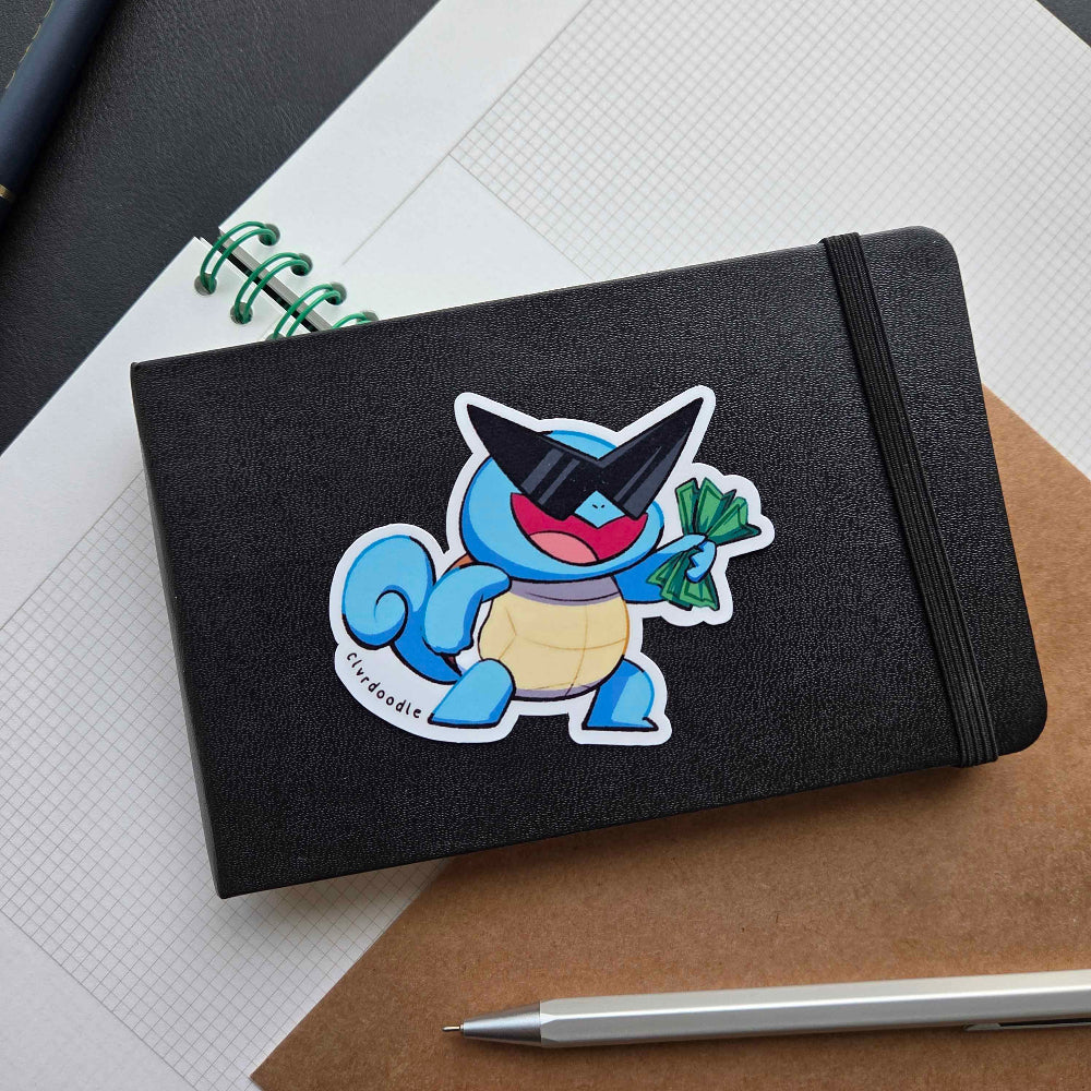 Cash Turtle Sticker