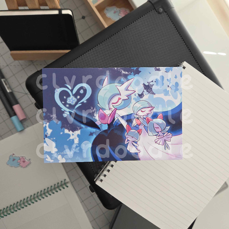 Blue Fairy Guardian Mini Print