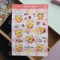 Duckie Bear Sticker Sheet (Big)